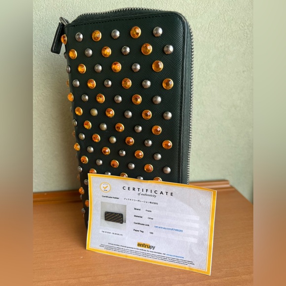 PRADA Studded long wallet - Picture 7 of 16